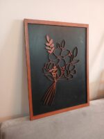 Handcrafted Wooden 3D Flower Frame