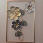 Elegant 3D Metal Floral Wall Art
