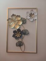 Elegant 3D Metal Floral Wall Art