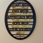 Islamic Calligraphy Wall Art – Blessed Words