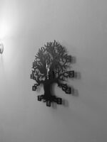 Wooden Tree Design Wall Clock (16x16 inches) - Image 2