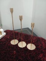 Elegant Candle Stand Set – 3 Pcs - Image 2