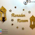 Ramadan Calligraphy Wall Art – Elegant Wooden & Acrylic Décor (30”x30”)
