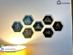 7-Piece Islamic Iconic Words Wall Art – Wood & Acrylic (16”x30”)