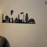 Iconic Landmarks Silhouette Wall Art - MDF Wood Calligraphy