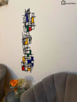 Modern Abstract Wall Decor – Elegant MDF Art Panel (16x48 inches) - Image 2